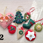 羊毛とフェルトのクリスマスオーナメント2