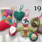 羊毛とフェルトのクリスマスオーナメント19