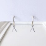 【再販×2】〈痛くない〉～フェイクピアス～シルバーリング×ラップイヤリング・ノンホールピアス・イヤークリップ(両耳用)(手で調節可能)  管理No.1883