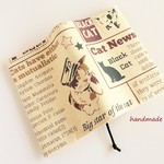 Newspaper Cat ブックカバー①文庫本
