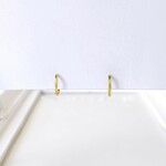 【再販×5】〈痛くない〉2wayゴールドフラットリングイヤリング・イヤーカフ・フェイクピアス・ノンホールピアス〈直径約9㎜、幅約1㎜〉(両端を曲げないタイプ)(手で調節可能) 管理No.1886