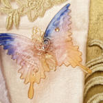 夕空と鳥の歌の蝶バレッタ（hair ornaments of  butterfly 〜Become a bird〜）