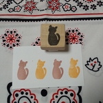 『モダンな猫』はんこ