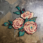 薔薇刺繍アップリケ