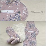 再販　おでかけ用 ネル布ナプキン (6枚Set)➕◇ hanakaze