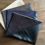 選べる異素材レザークラッチバッグ typeC