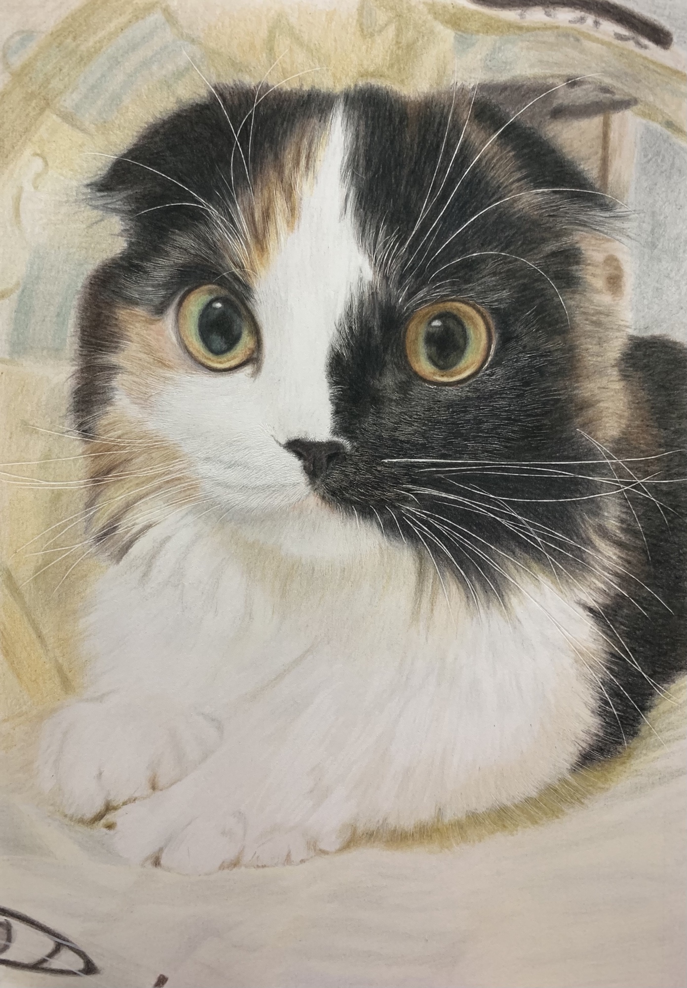 愛するペットの似顔絵 オーダーメイド ペット いぬ ねこ 肖像画
