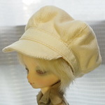 6-7インチ　頭囲約19㎝　幼SD　DP　キャスケット　オフホワイト