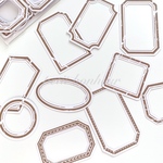♡再入荷♡ コラージュ素材  ＊frame paper  A-brown＊ 30枚入  [C004]