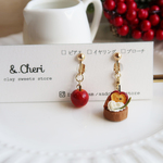 🎄🍎お耳飾り|りんごタルトのピアス/イヤリング