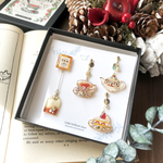 Teatime Christmas Cofflet -White-｜クリスマスコフレ イヤリング・ピアス 白 紅茶