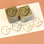 小鳥(シンプル)・ゴム版はんこ
