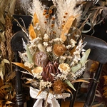 Natural Chic プロテア&バンクシア ボタニカルbouquet バニラホワイト　