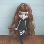再出品433.※単品※ガーターつき黒のニーハイソックス