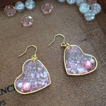 《送料無料》ハート♡pink♡ピアス