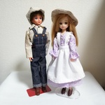 リカちゃん服ペア　サロペット&エプロン※送料込
