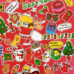 クリスマスのフレークシール