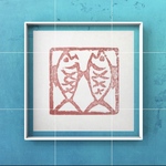 専用　篆刻印　18ミリの封緘印「雙魚（双魚）」です♪