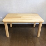 木のぬくもり　子どもテーブル  厚さ2.5㎝×70×45×35㎝ キッズテーブル