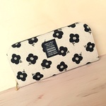 北欧柄♥軽い長財布🖤レトロ♩ブラック黒♪オシャレ♪ウォレット♪お財布♬