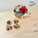  《🎄再販🎄》 クリスマス限定🎄＊＊ハリネズミ🦔フラワーポット＊。・＊