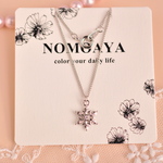 「Crystal of snow」雪の結晶ペンダント（４0㎝）