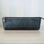星のレザーペンケース★カシオペア座【受注製作&名入可】