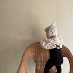 embroidery bonnet / ivory