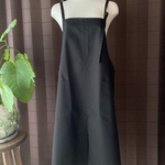 エプロン 黒ツイル