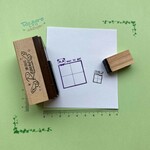 マス目　ぱんだはんこ　シャチハタっぽく連続で押せる浸透印