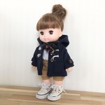ダッフルコート（ネイビー）メルちゃんソランちゃんアオくんホルンくん服ハンドメイドコート