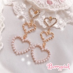 Berrypink♡トリプルハートのゆらゆらピアス♡