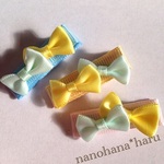 3.5cm　ベビークリップ　ミニリボン ヘアクリップ