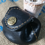 丸いコインケース(black)