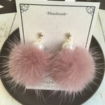 ミンクファー✳︎コットンパール✨ピアス&イヤリング