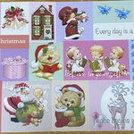 【B級品】　Multi colored Christmas   デザインペーパー