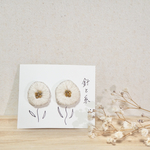 花刺繍ピアス