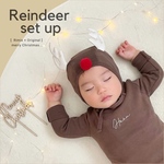 NEW!!  トナカイセットアップ　名入れok!　Xmas  クリスマス　