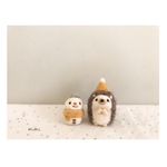雪だるまとハリネズミさん