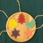 革のクリスマスオーナメントセット ④