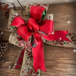 再販　送料込　クリスマスリボン　ツリートップ　クリスマスツリー　クリスマスリース　クリスマス