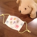 ベビー👶リバーシブル立体マスク＊カラフルうさぎ×ドット