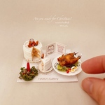 七面鳥とクリスマスケーキ＊ショートケーキのセット