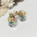 ☆8☆再販♡送料無料☆パステルカラー ガラスドーム ピアス☆