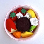 フェルトおままごと/プリン/フルーツ/お弁当箱【再販】🍮