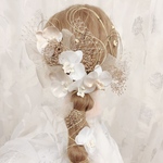 オーダー◾️胡蝶蘭✨金箔ヘア✨ゴールドヘッドドレス★ウエディング★結婚式★花嫁★卒業式★ヘアアクセサリー★ヘッドパーツ★水引★成人式
