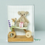 ミニチュア　自転車に乗るbear🧸　Bセット