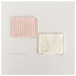 【おすすめ♩】ストライプ＆星くずのガーゼマスク ２枚set for kids   ピンク