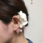 spring/summer 紫陽花のイヤーフック