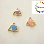 小さな星のカラフルピアス☆15色【受注制作】